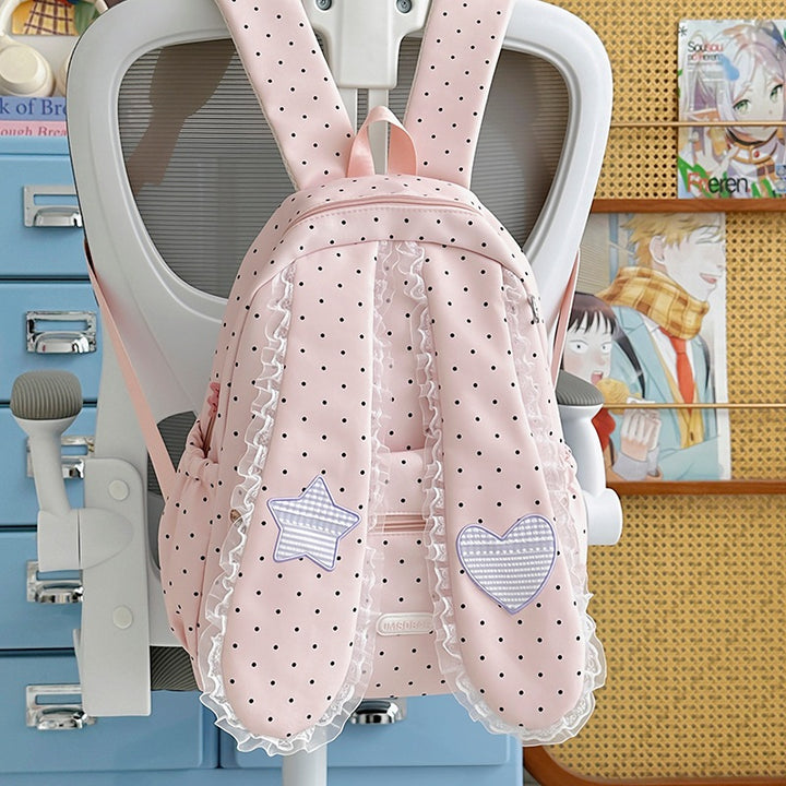 Cute Bunny-Ear Drawstring Backpack Kalsten