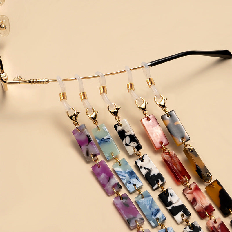 Chunky Abstract Pattern Eyewear Chain kalsten