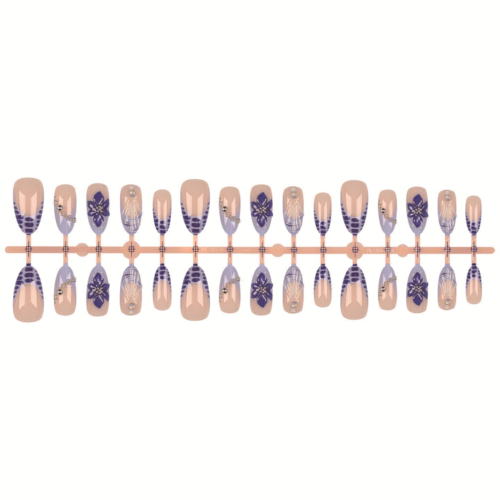 Artistic Press-On Nail Decoration Set