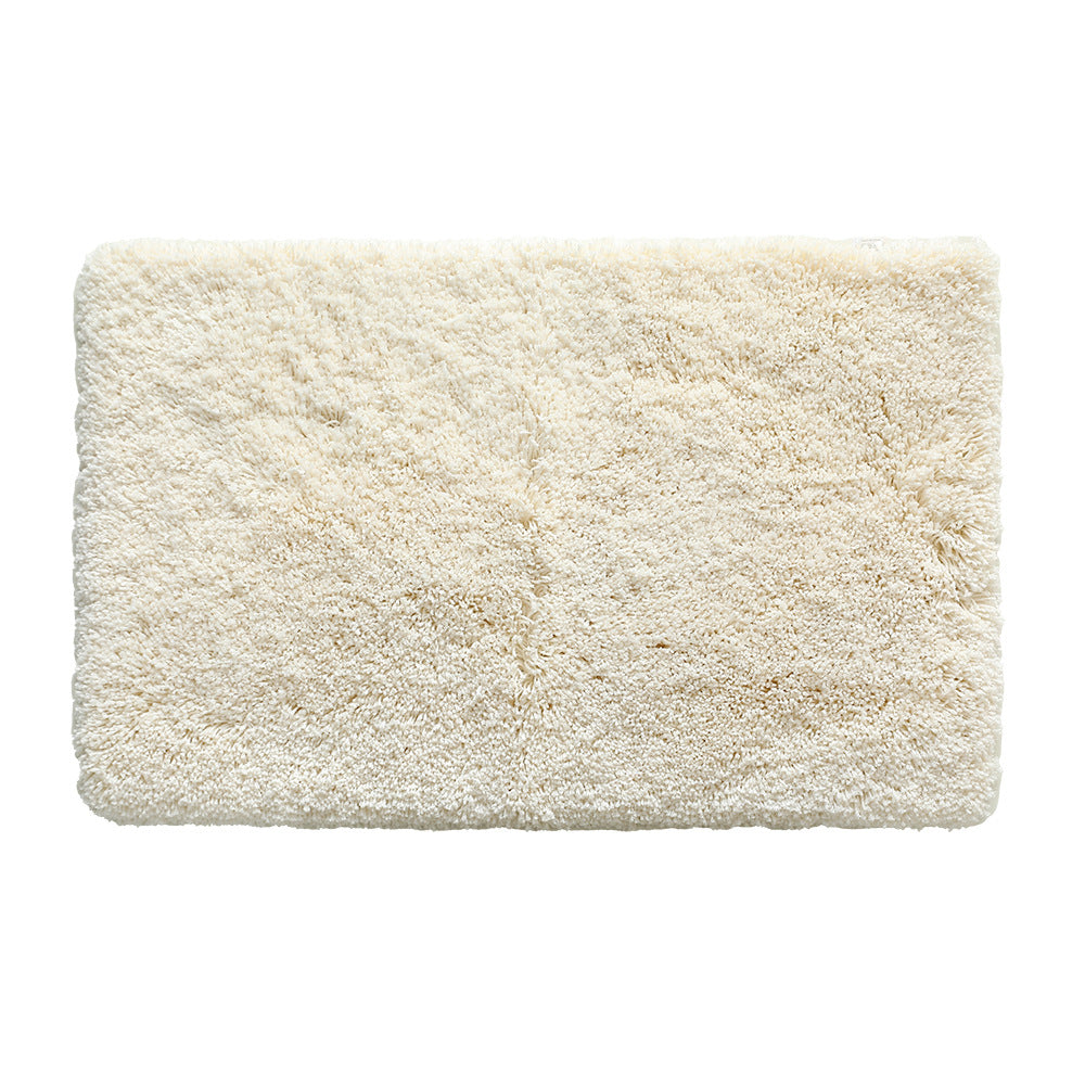 Soft Bath Mat with Striped High-Pile Surface