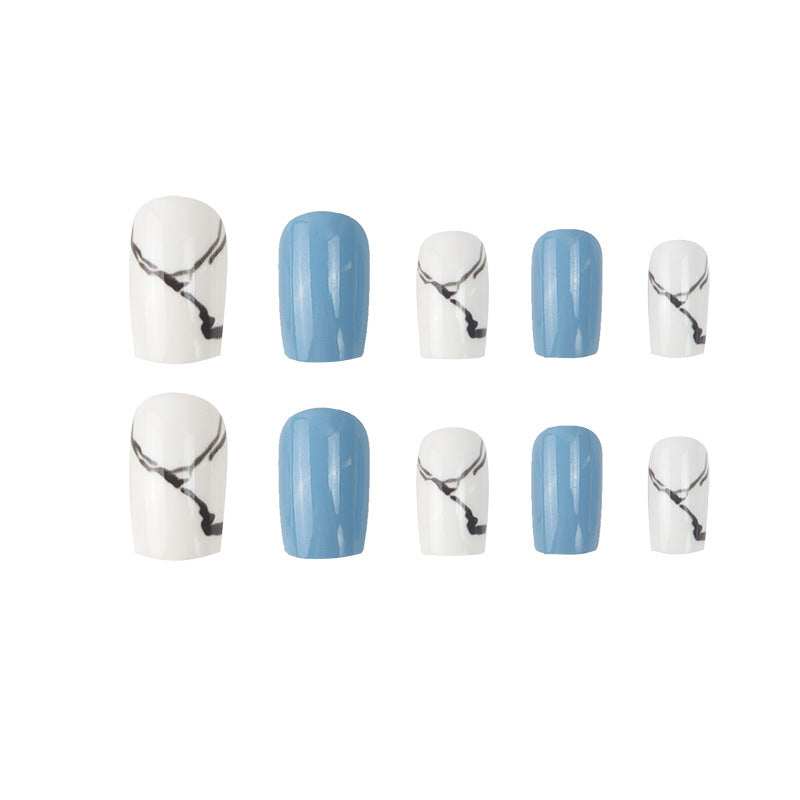 Marble-Inspired Press-On Nail Set Kalsten