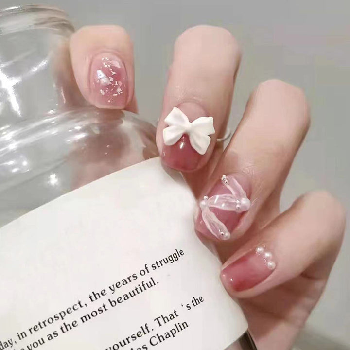Artistic Floral Design Press-On Nail Set