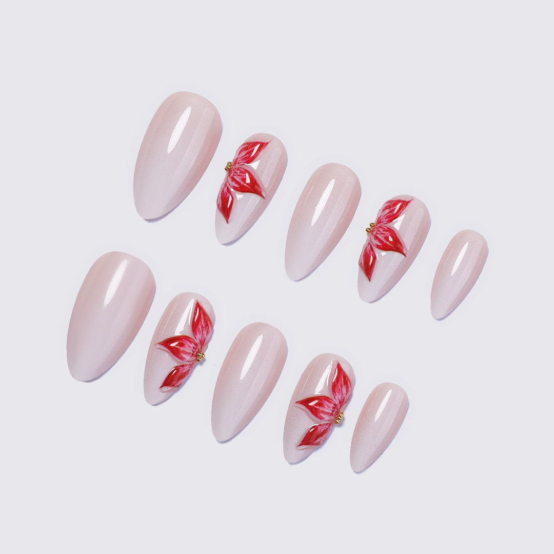Artificial nails with floral designs Kalsten