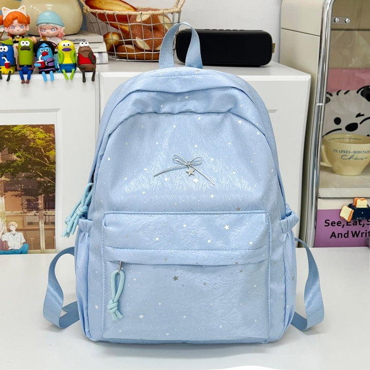 Stylish Sparkling Bow-Embellished Backpack Kalsten