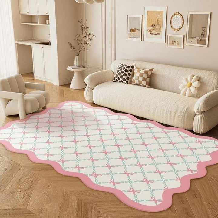 Floral Pattern Playful Area Rug