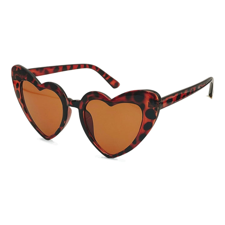 Women's Heart-Shaped Sunglasses with UV Protection and High-Quality Film Processing Kalsten