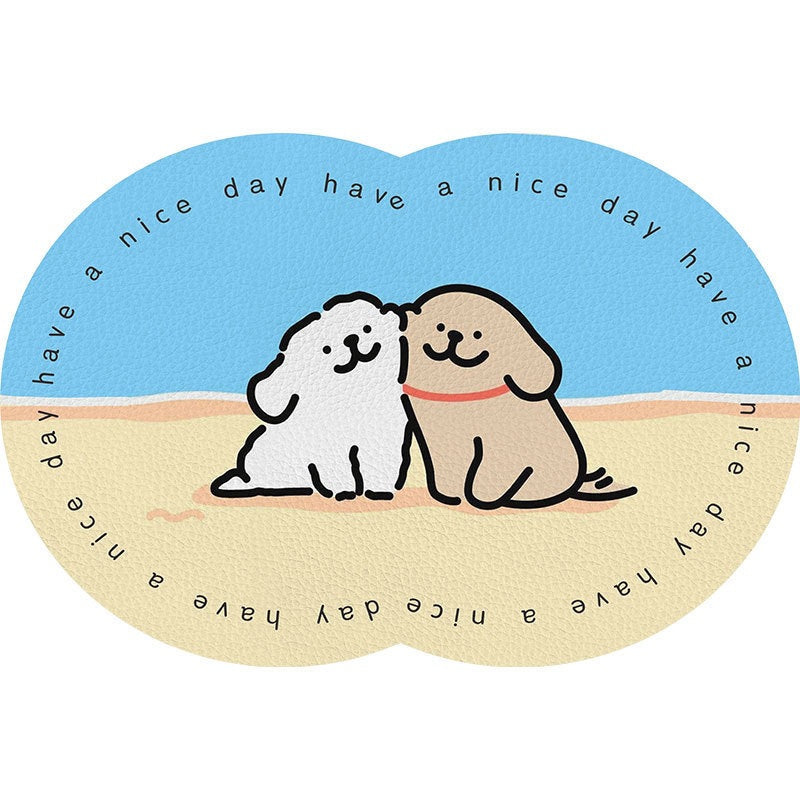 Cute Cartoon Pet-Themed Mat Kalsten