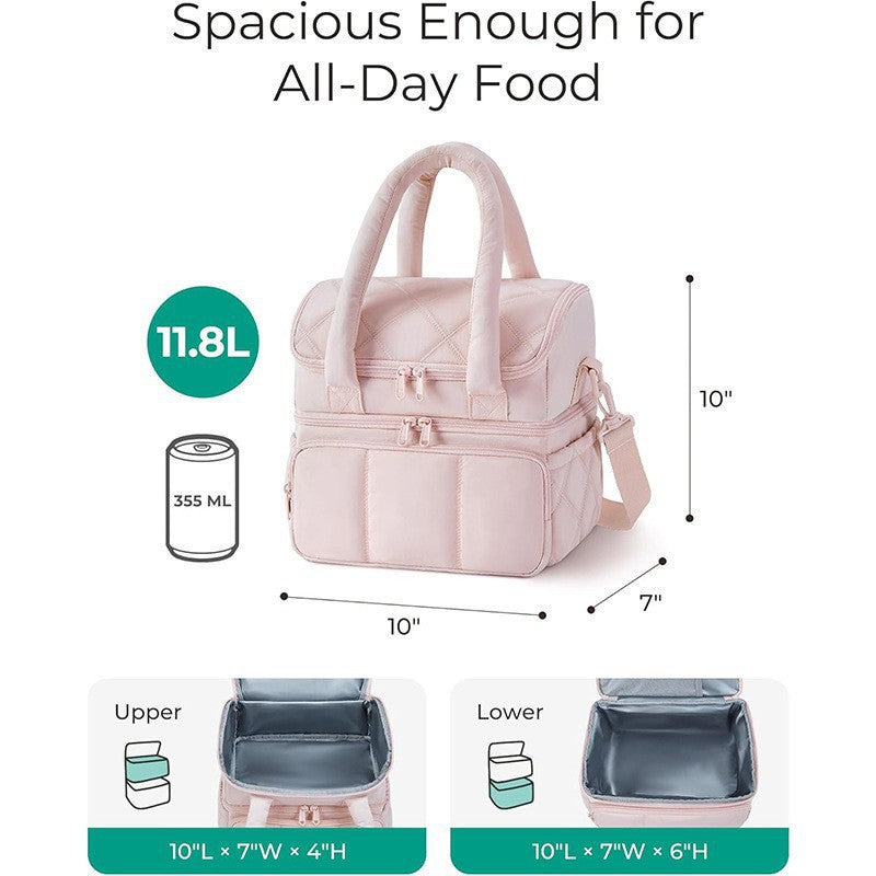 Fashionable and Practical Cooler Bag with Insulated Compartments Kalsten
