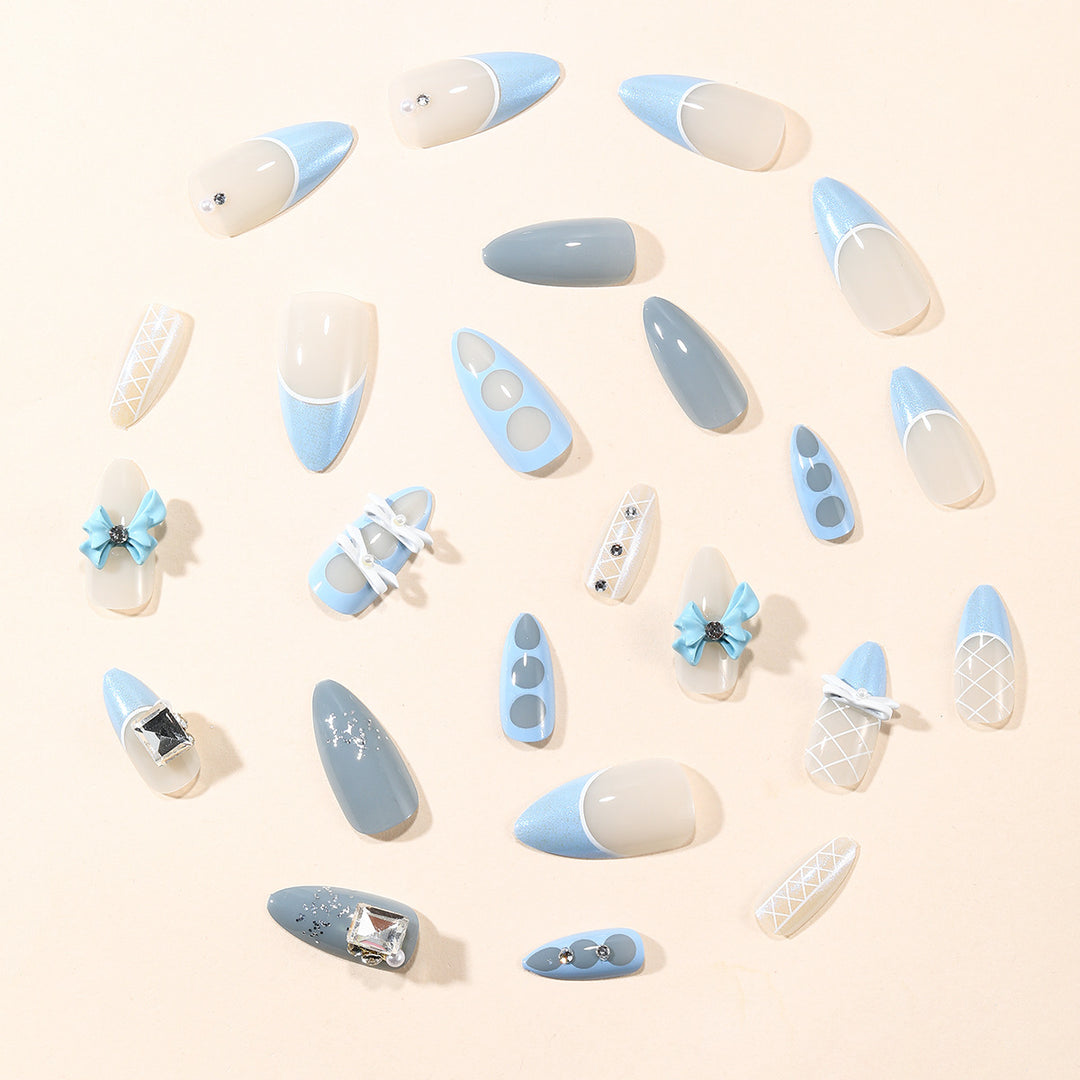 Glamorous 3D Decorative Acrylic Nail Art Extensions Kalsten