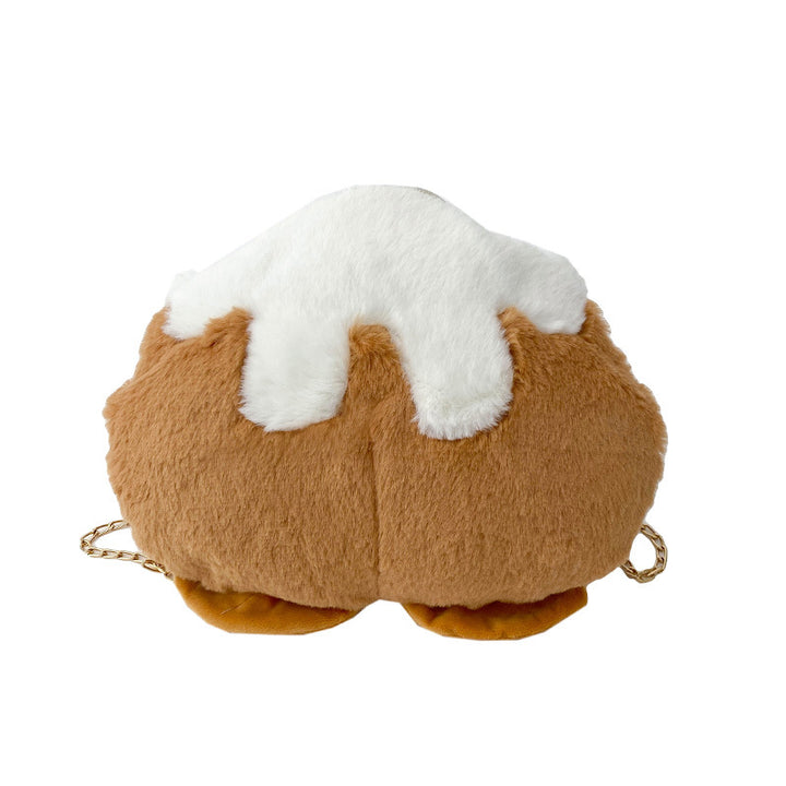 Plush Dessert-Themed Crossbody Bag