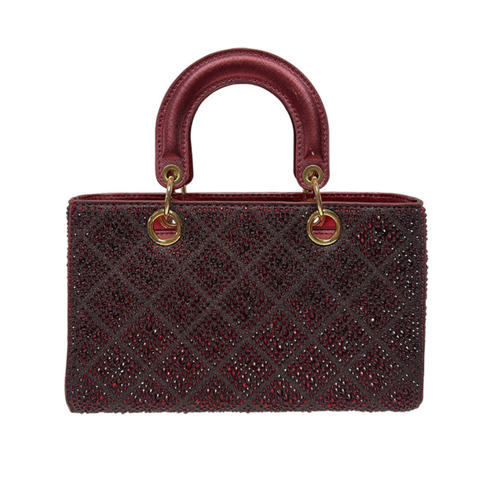 Elegant Rhinestone-Embellished Handheld Purse