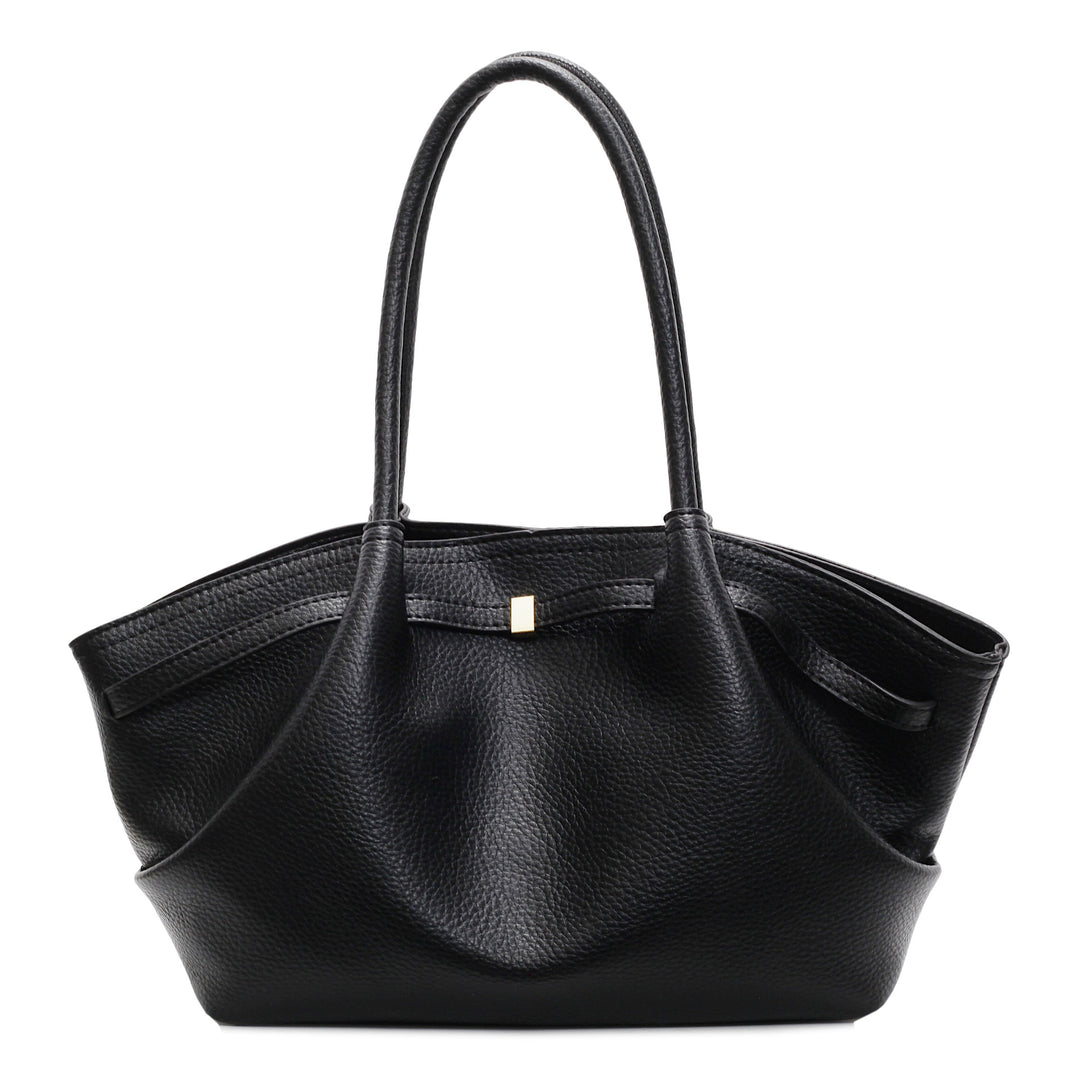 Classic Grained Leather Tote Bag