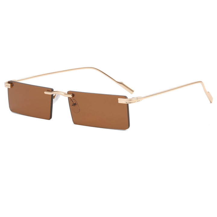 Women's Fashion Rectangular Sunglasses with Elegant Metal Frame Kalsten