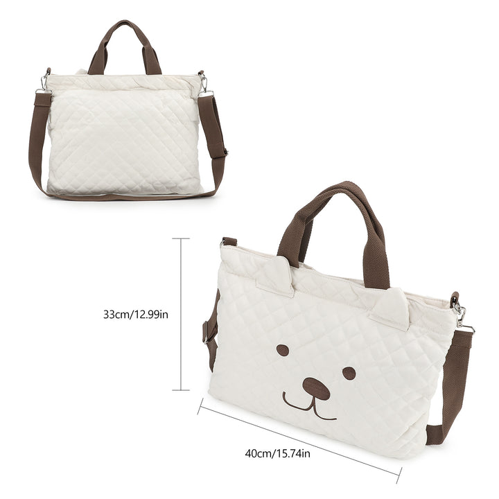 Quirliger Animal Motif Tote Bag Kalsten