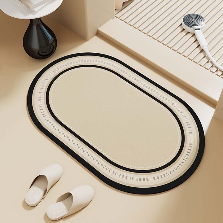 Decorative Oval Bath Mat