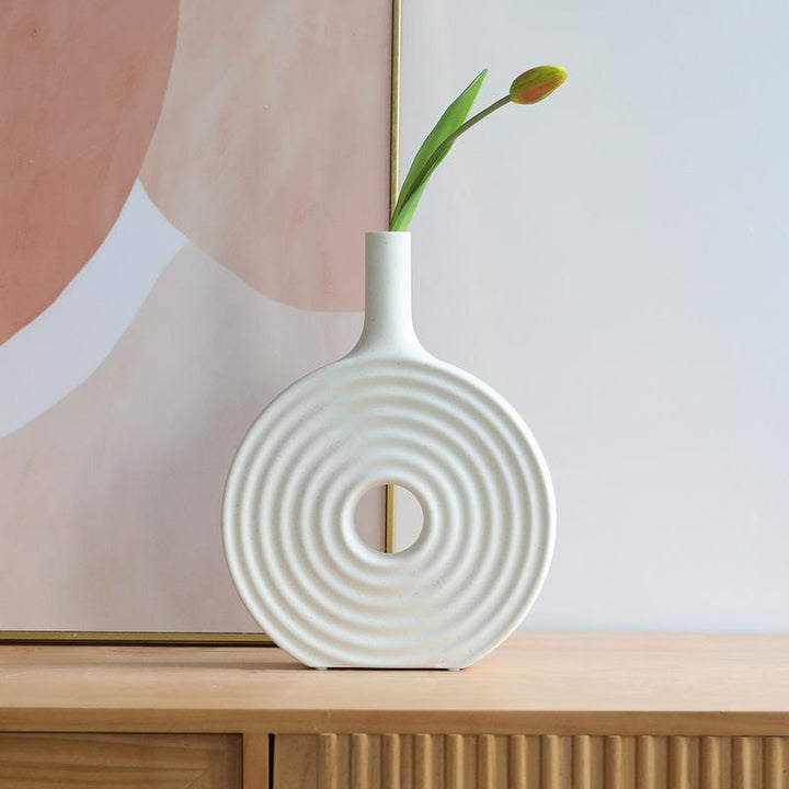 Decorative Geometric Ceramic Vase