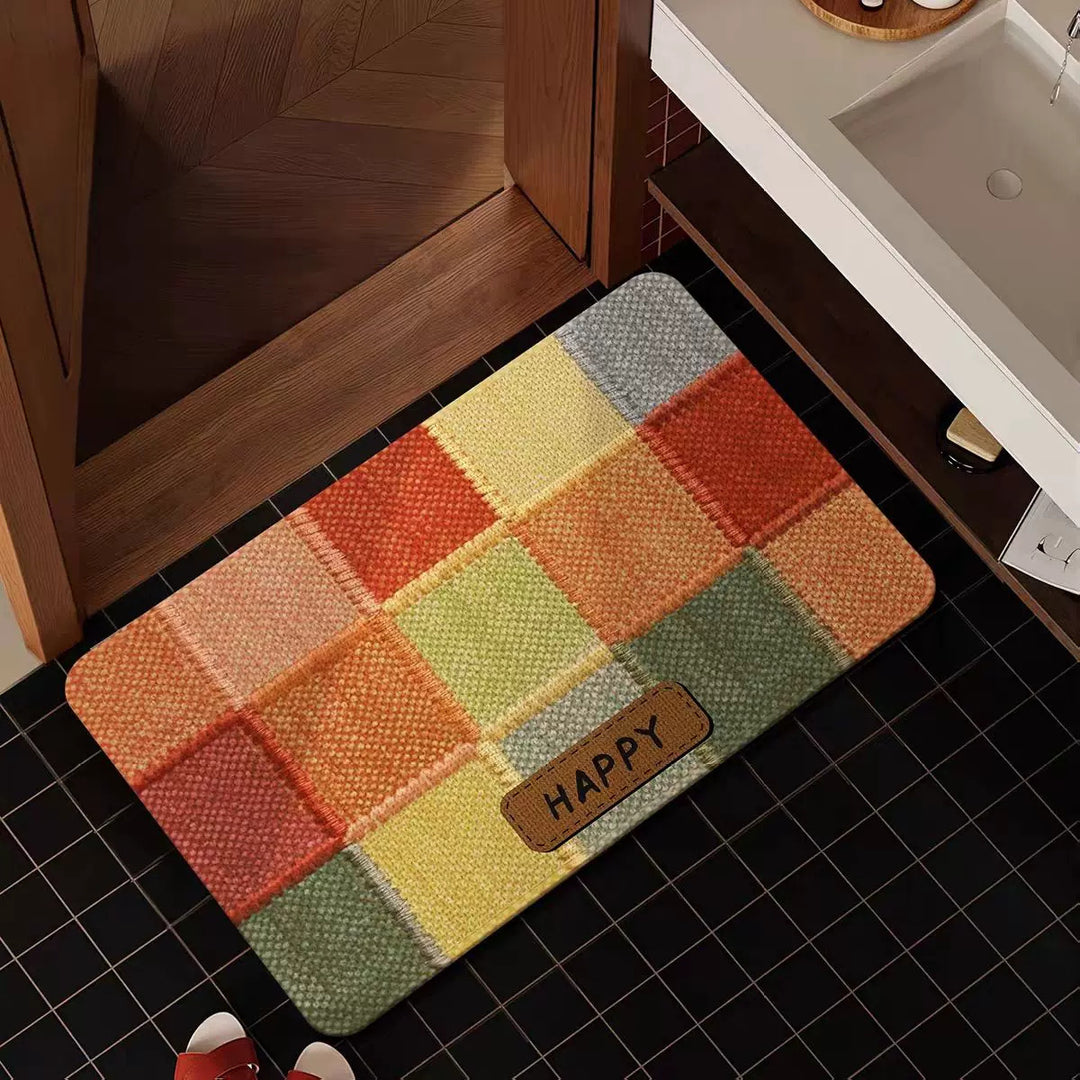 Cozy Patchwork Bath Mat Kalsten
