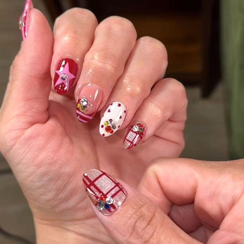 Artistic Press-On Nails Set