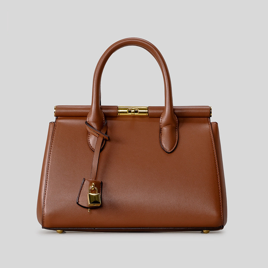 Structured Leather Handbag