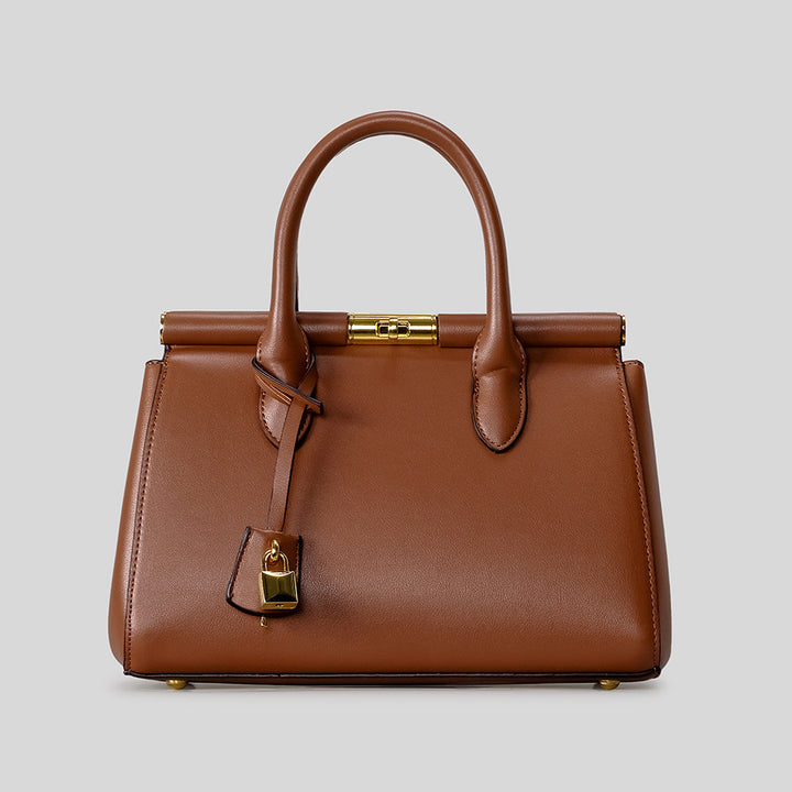 Structured Leather Handbag
