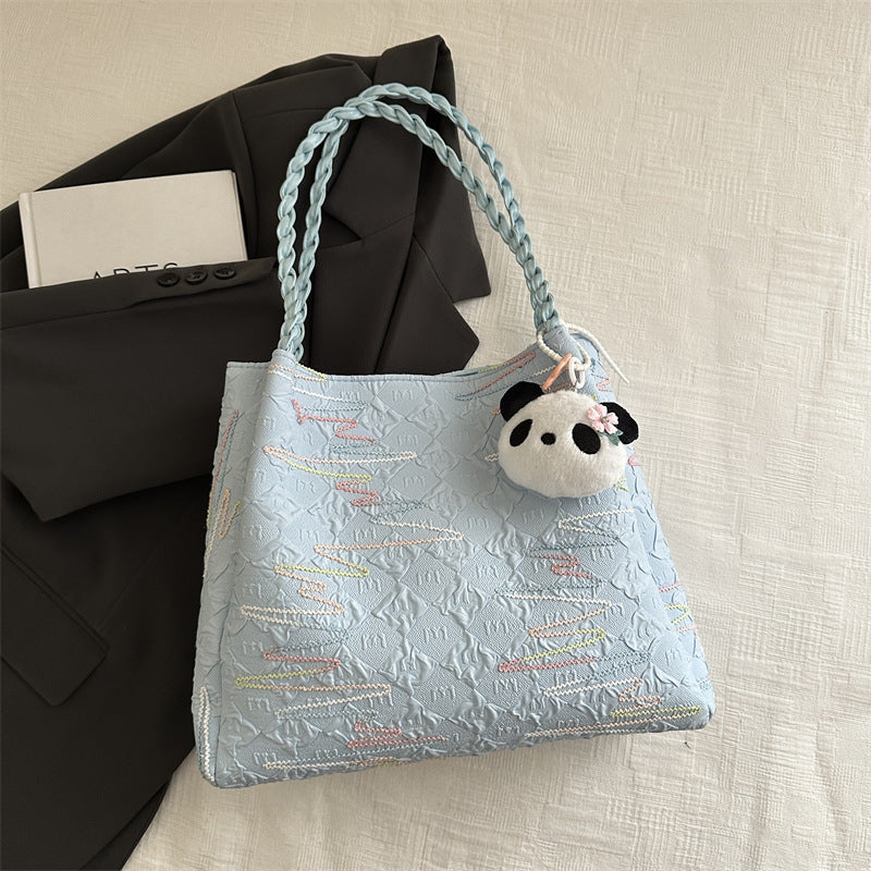 Quilted Decorative Shoulder Bag Kalsten