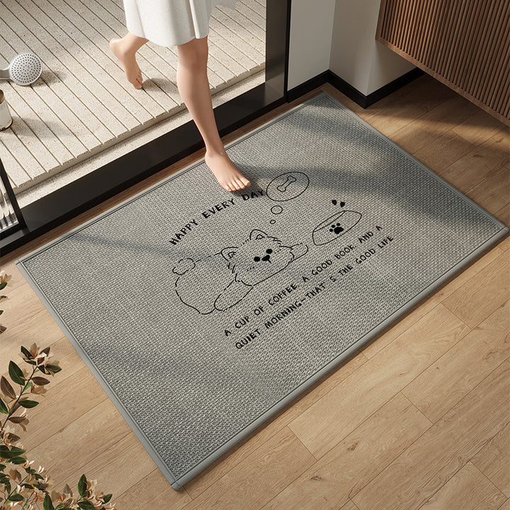 Elegant Modern Bathroom Mat Kalsten