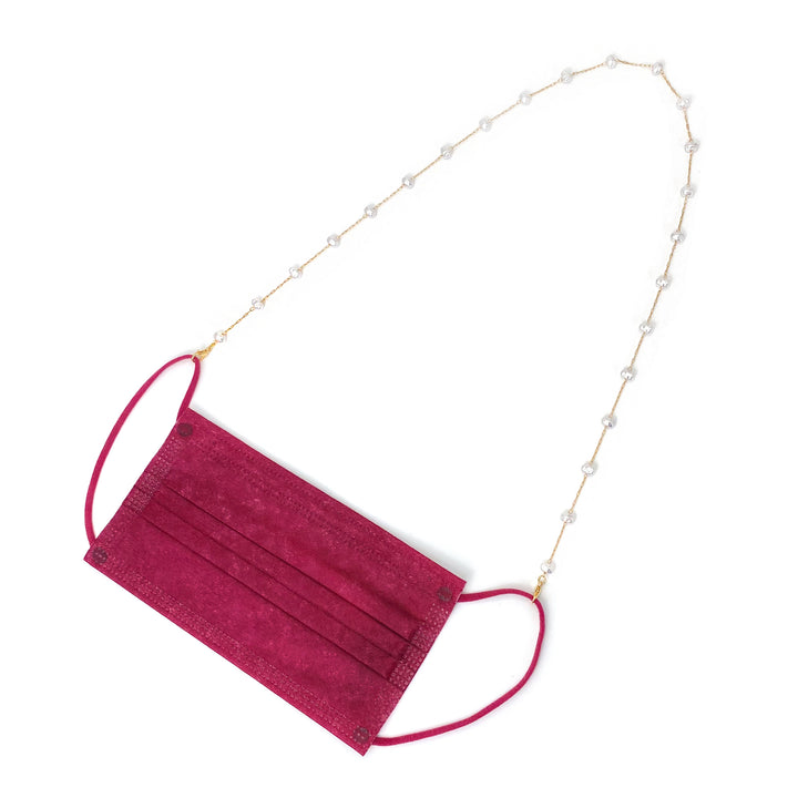 Pearl-Embellished Eyewear Chain Kalsten