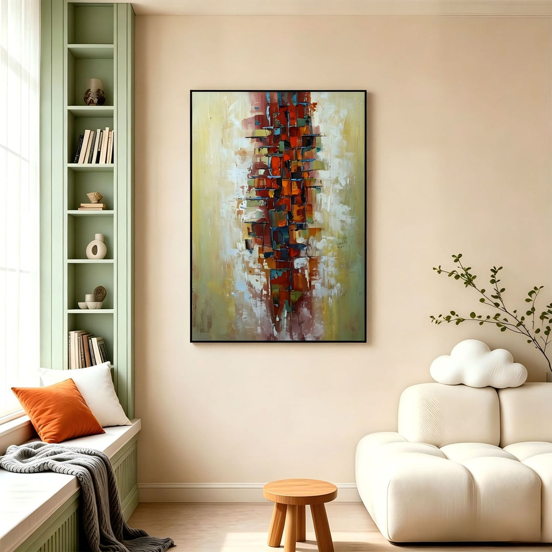 Modern Abstract Framed Canvas Art