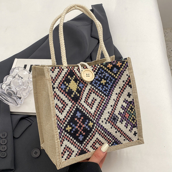 Artisan Textile Mini Tote Bag