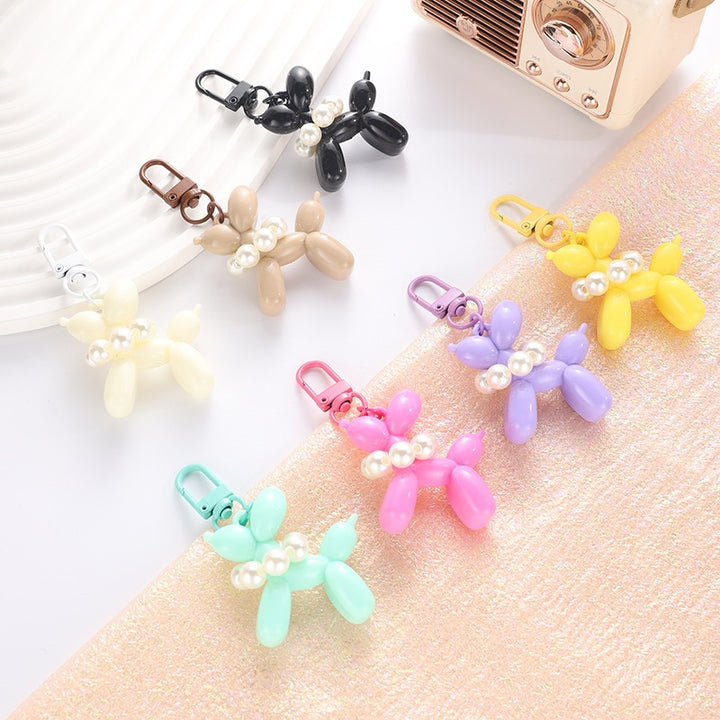 Playful keychain with balloon dog and beads Kalsten