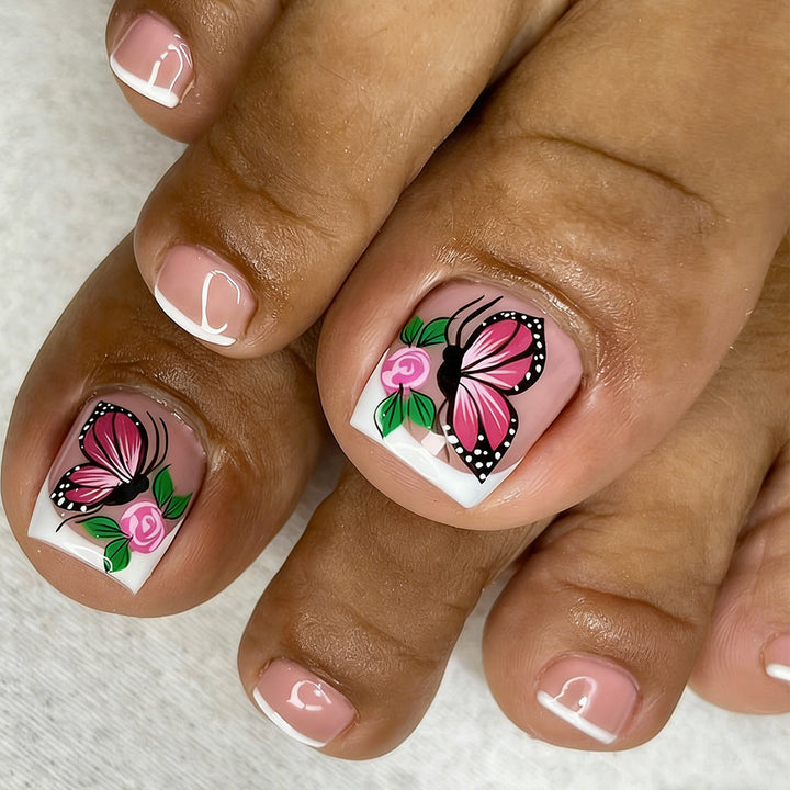 Nail art in creative butterfly design Kalsten