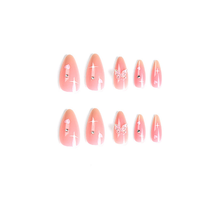 Artful nail art with heart motifs and glitter accents Kalsten