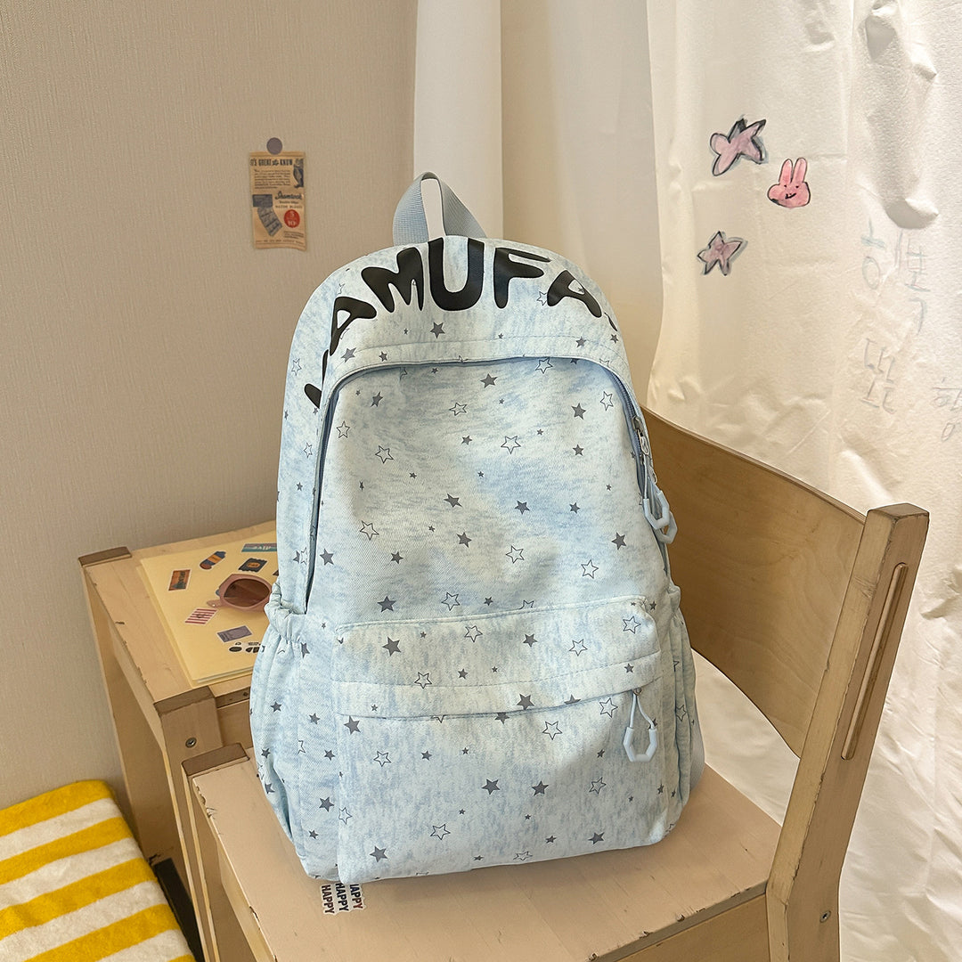 Casual Star-Embellished Backpack Kalsten