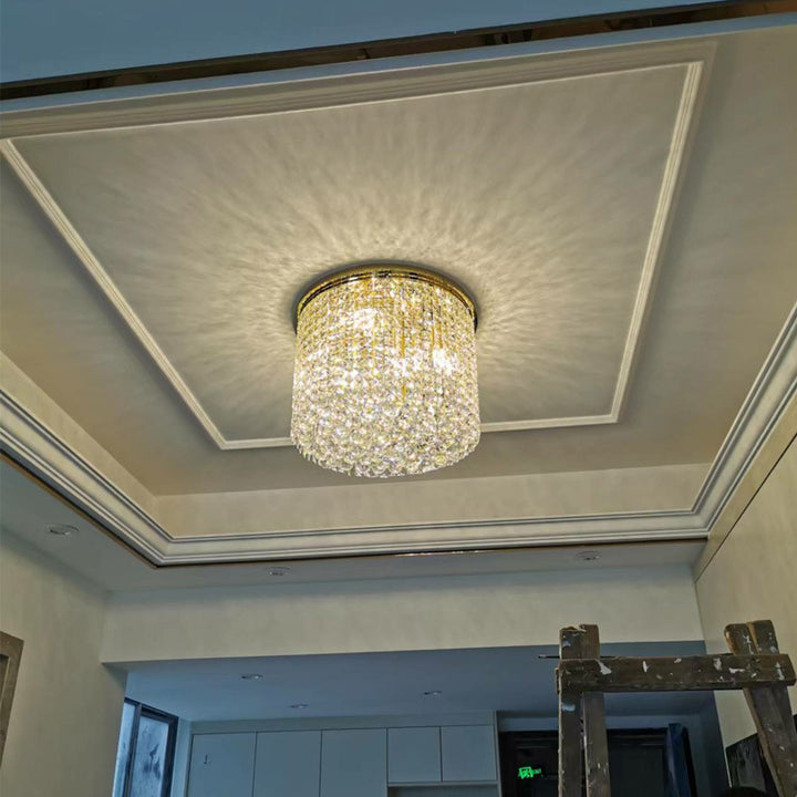 Crystal Cascading Ceiling Light