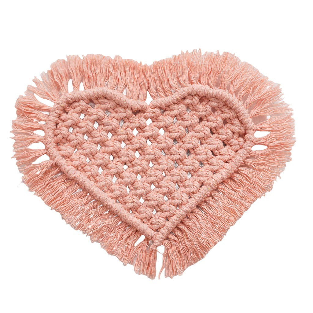 Decorative Macrame Heart Wall Hanging Kalsten