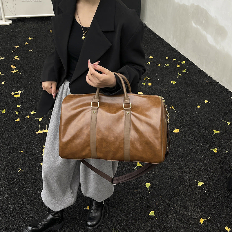 Premium Leather Travel Duffle Bag Kalsten