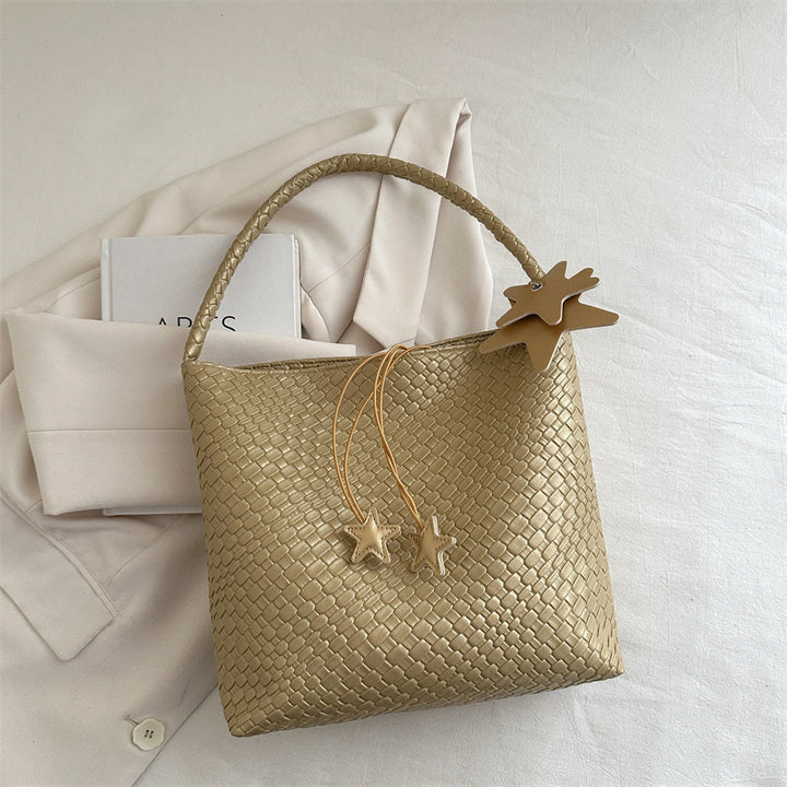 Textured Weave Handheld Shoulder Bag Kalsten