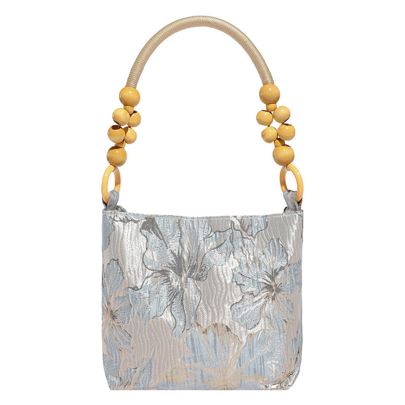 Elegant Bamboo Handle Handbag