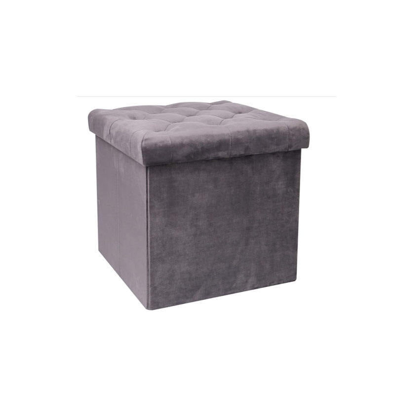 Stylish Velvet Storage Ottoman Kalsten