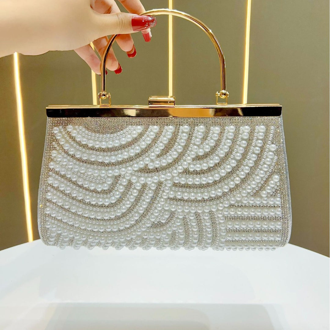 Decorative Pearl Handbag