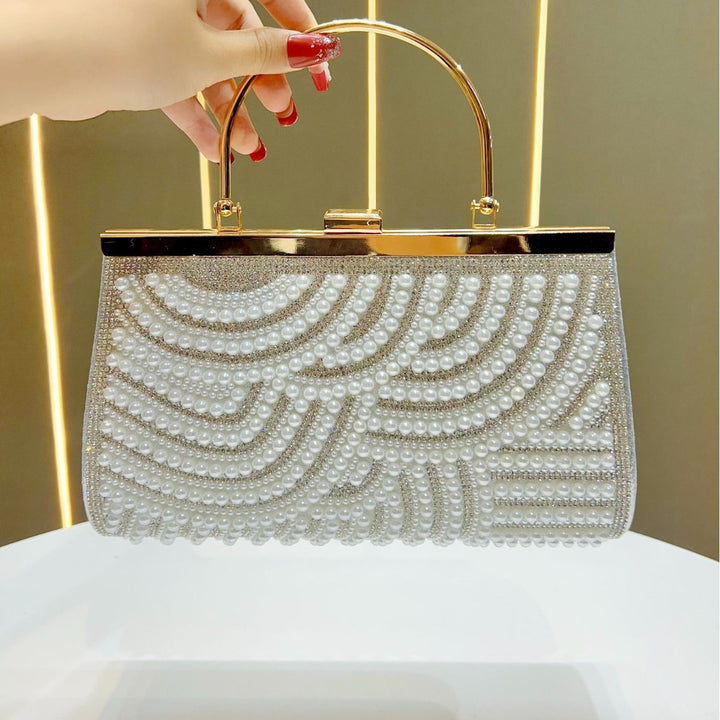 Decorative Pearl Handbag