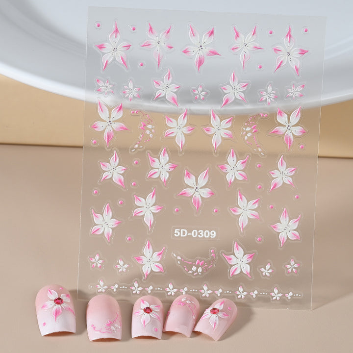 Floral Nail Art Decal Set