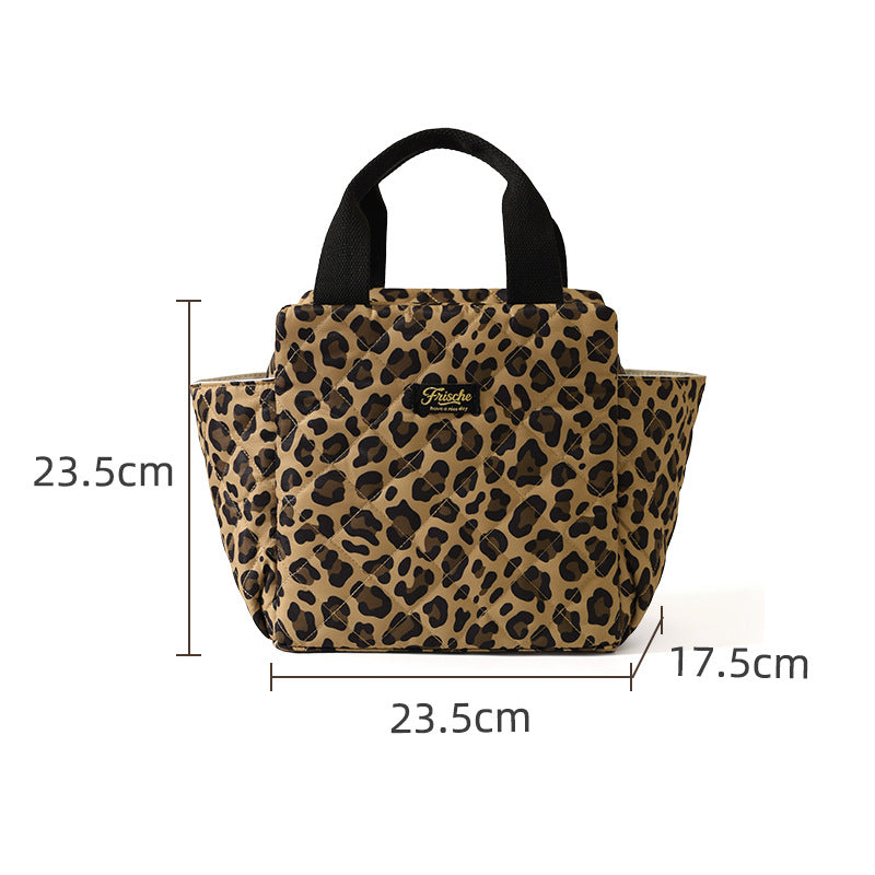 Insulated Heart Print Lunch Tote Kalsten