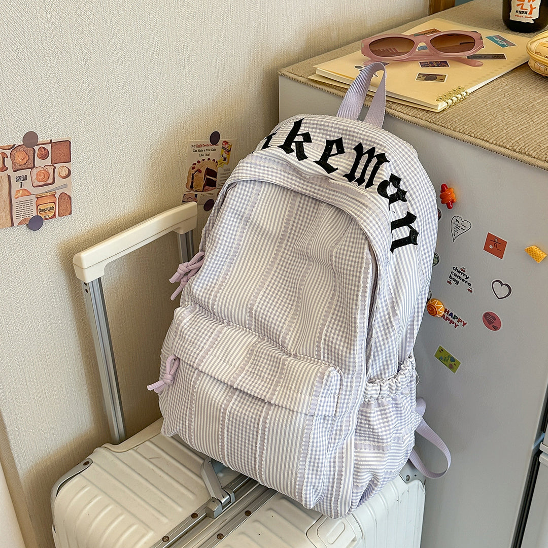Stylish Checkered Backpack Kalsten