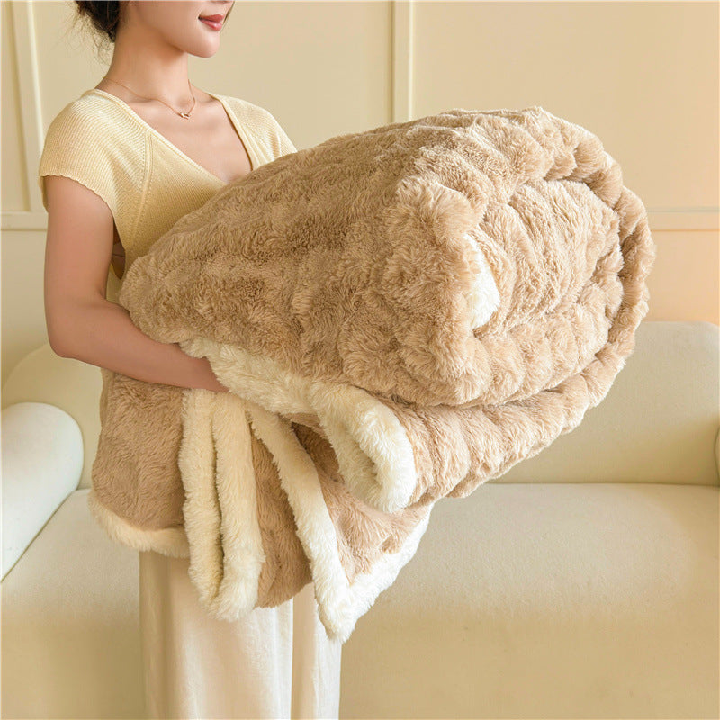 Women's Cozy Faux Fur Blanket