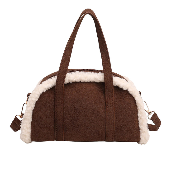 Cozy Faux Suede Handbag