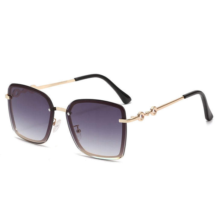 Women's square sunglasses with mirrored lenses and elegant detail Kalsten
