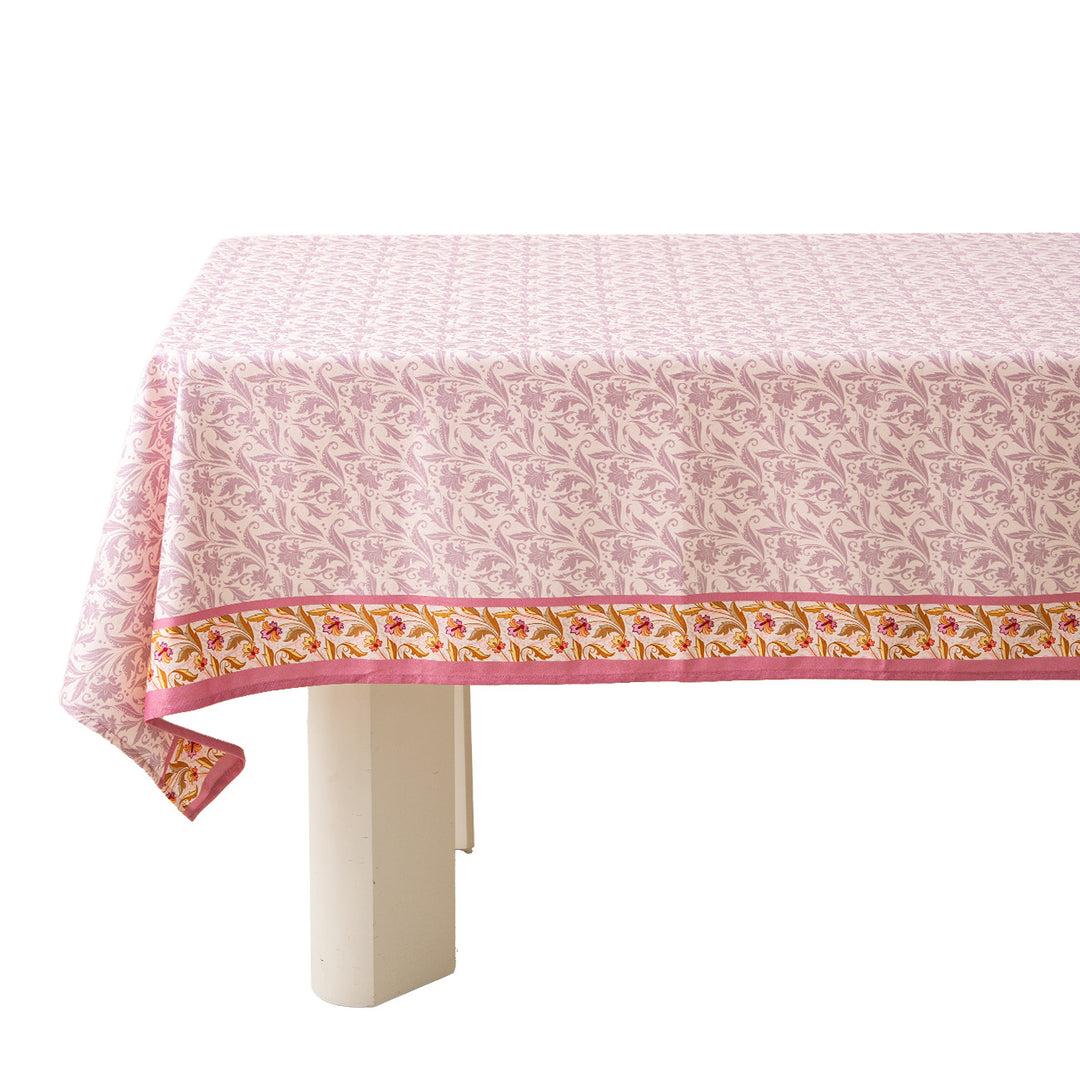 Rectangular tablecloth in country house style made of cotton blend fabric with floral all-over print Kalsten