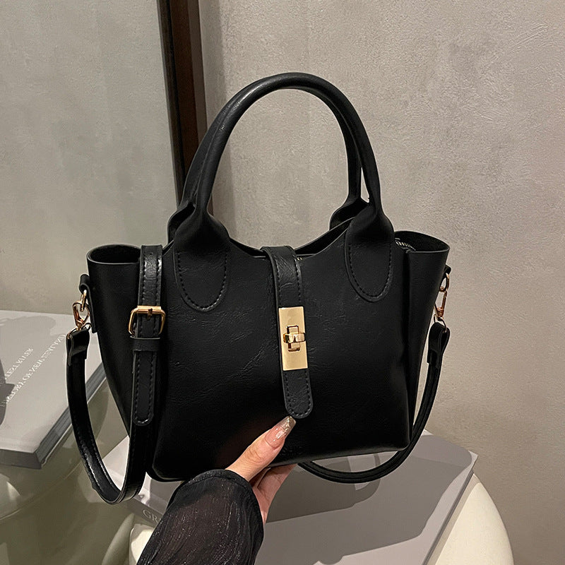 Elegant Structured Handheld Satchel
