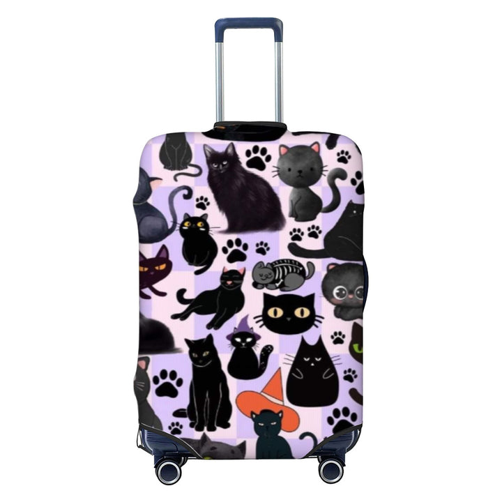 Women Hard Shell Suitcase with Trendy Surf and Palm Design Kalsten